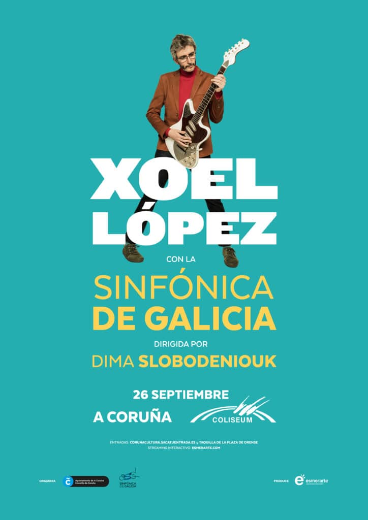 Xoel López con la Orquesta Sinfónica de Galicia